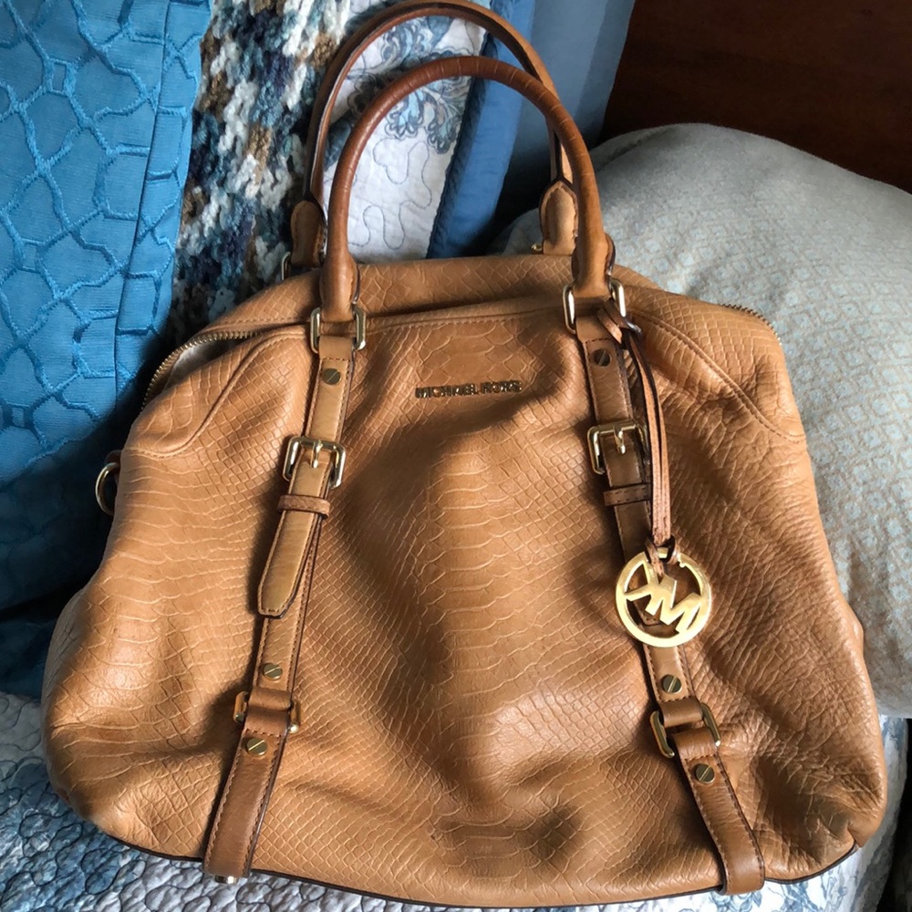 Michael Kors Satchel Leather Tan